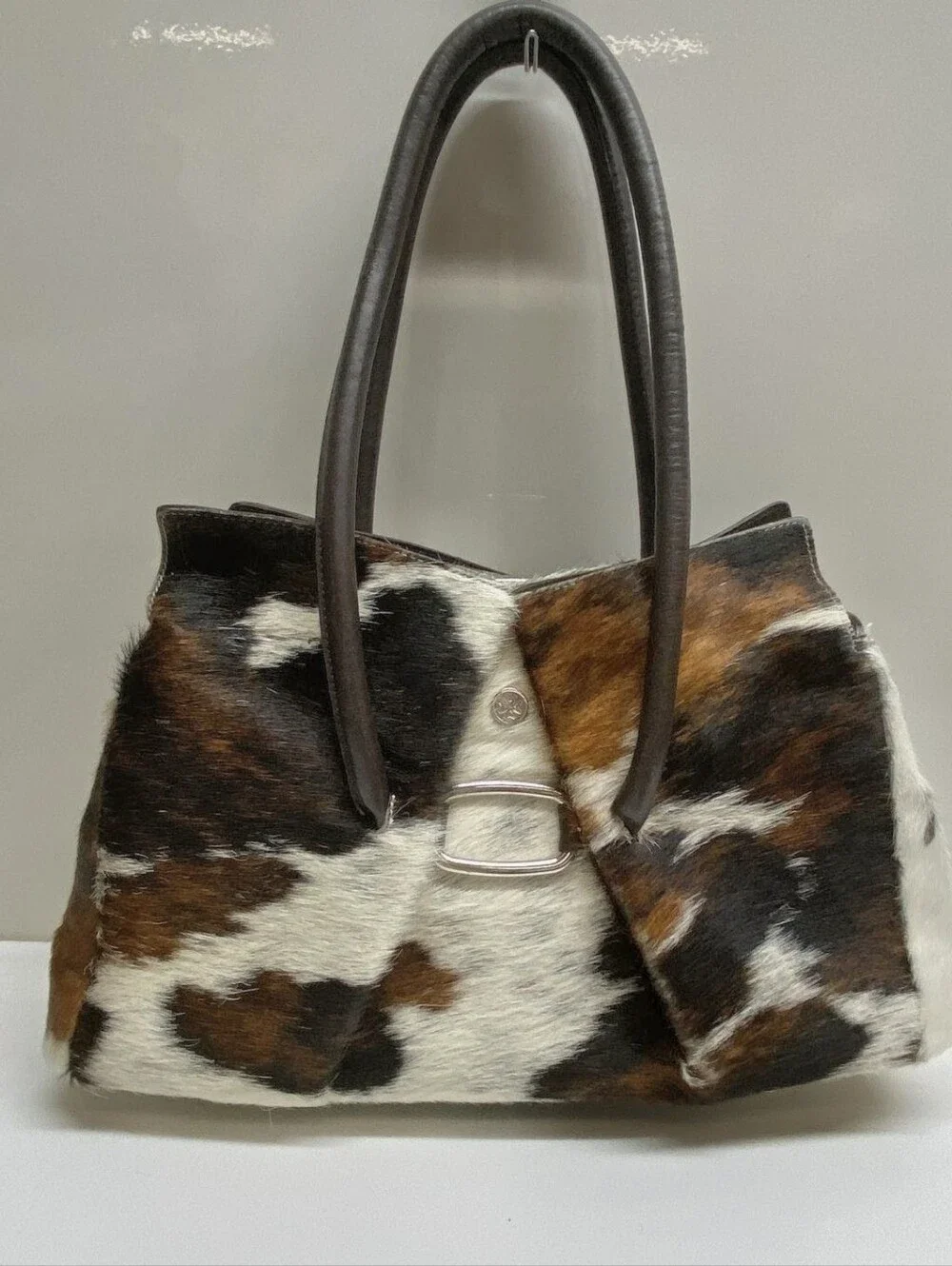 GORGEOUS $495 Piatonna Italian Calf Hair Bag Animal Print - Picture 1 of 6